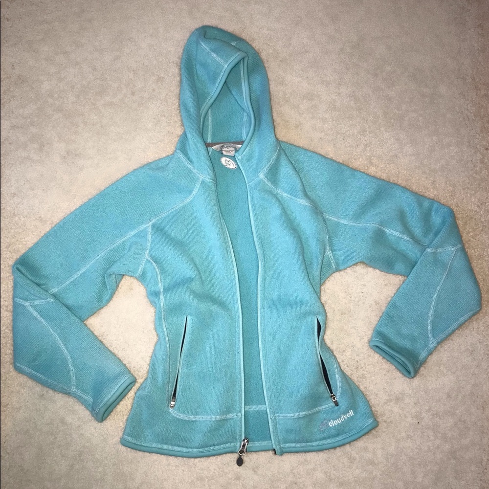 Cloudveil sip up blue jacket